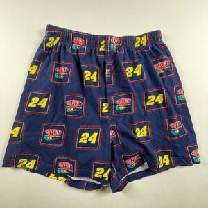 Vintage Jeff Gordon NASCAR #24 DuPont Racing Boxers AOP Men's Large